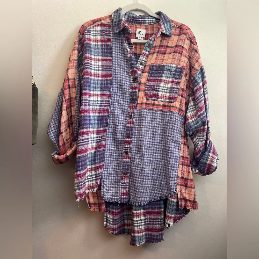 Urban Outfitters BDG Ted Patchwork Flannel - Picture 7 of 10